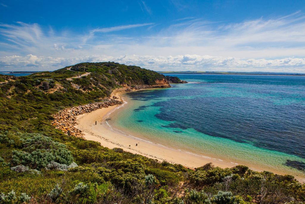 Point,Nepean,And,Port,Phillip,Bay,On,A,Hot,Summer's