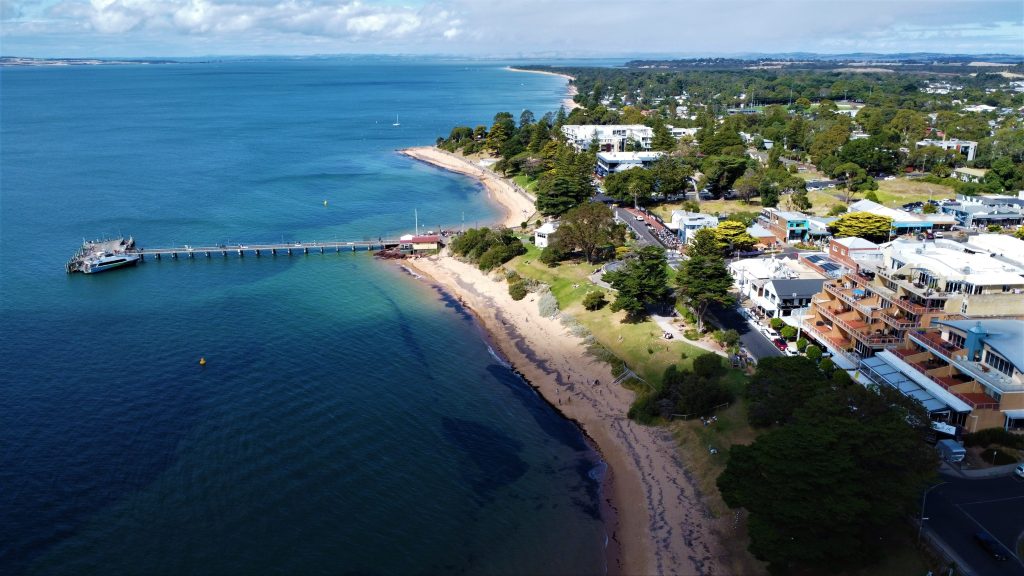Cowes,Foreshore,At,Phillip,Island,,Victoria,,Australia.,Beach,Life.,Public
