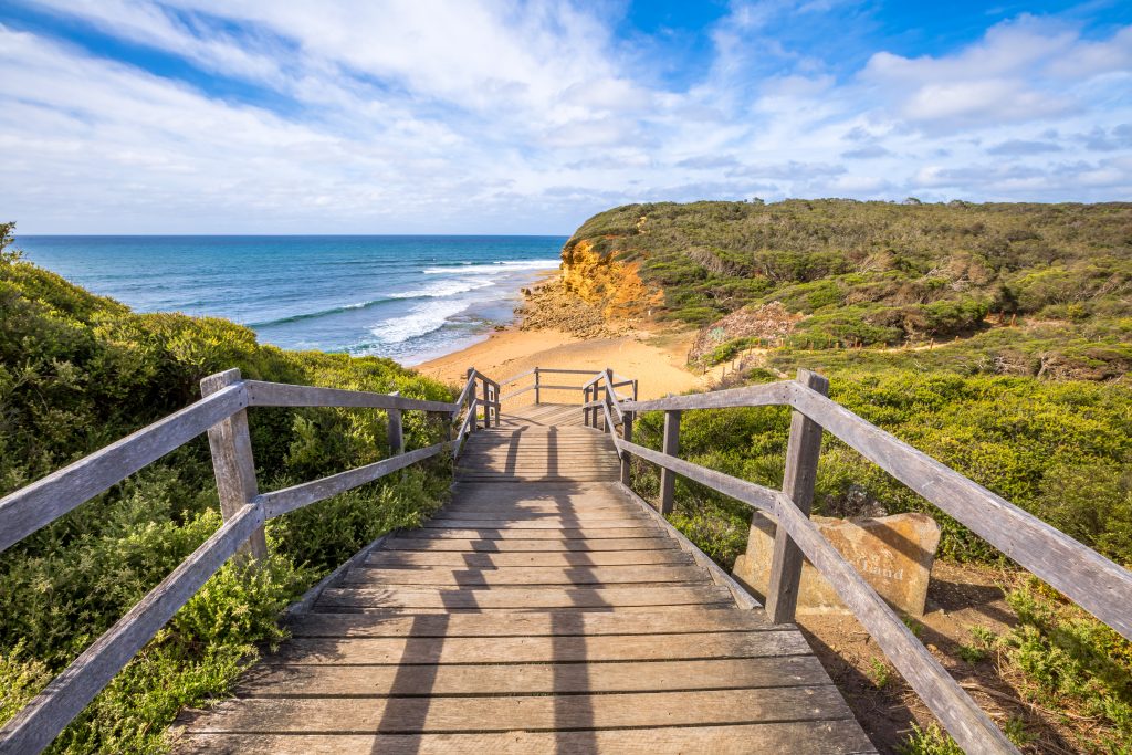 Walkway,Of,The,Legendary,Bells,Beach,-,The,Beach,Of